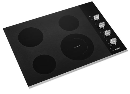 30-inch Electric Ceramic Glass Cooktop with Dual Radiant Element