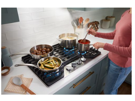 30-inch Gas Cooktop with EZ-2-Lift™ Hinged Cast-Iron Grates