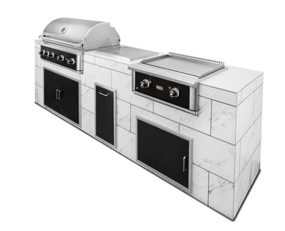 Wildfire Ranch PRO 30-Inch Black 304 SS Natural Gas Griddle - WF-PRO30GRD-RH-NG