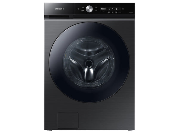 Bespoke 5.3 cu. ft. Ultra Capacity Front Load Washer with Super Speed Wash and AI Smart Dial in Brushed Black