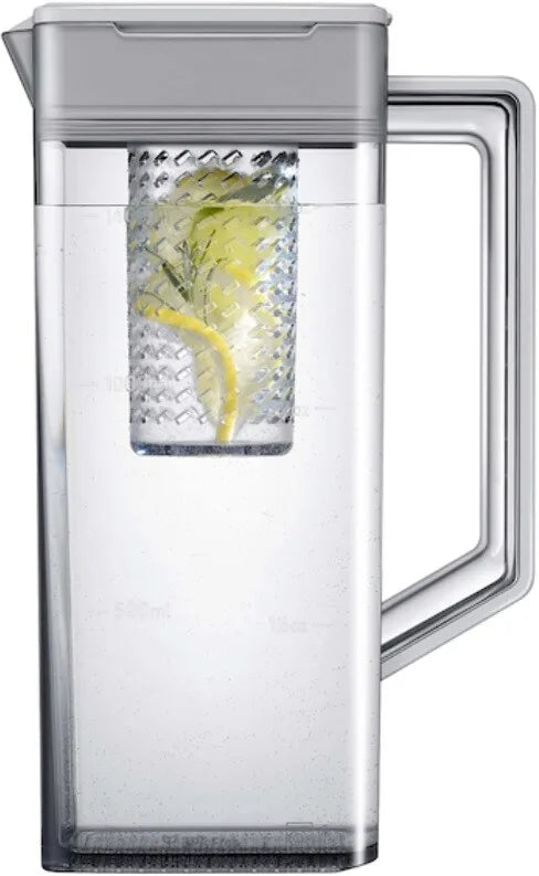 Bespoke 4-Door French Door Refrigerator (29 cu. ft.) with Family Hub™ in White Glass