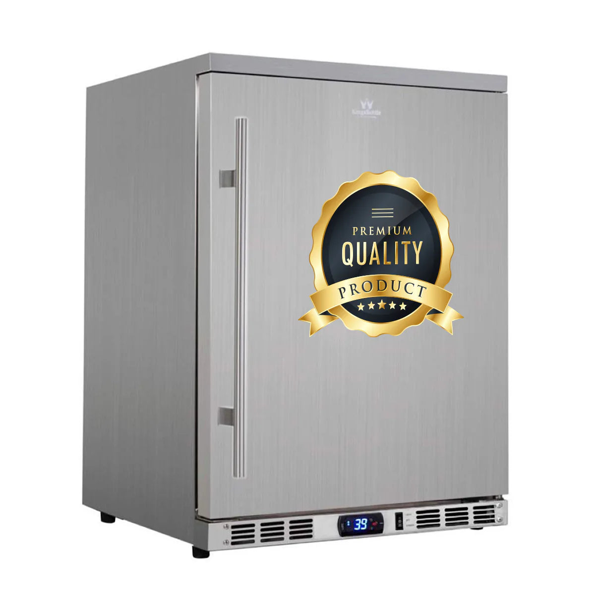 KingsBottle 24 Inch Outdoor Beer Fridge Cooler Stainless Steel Beverage Fridge KBU55ASD LHH KBU55ASD RHH