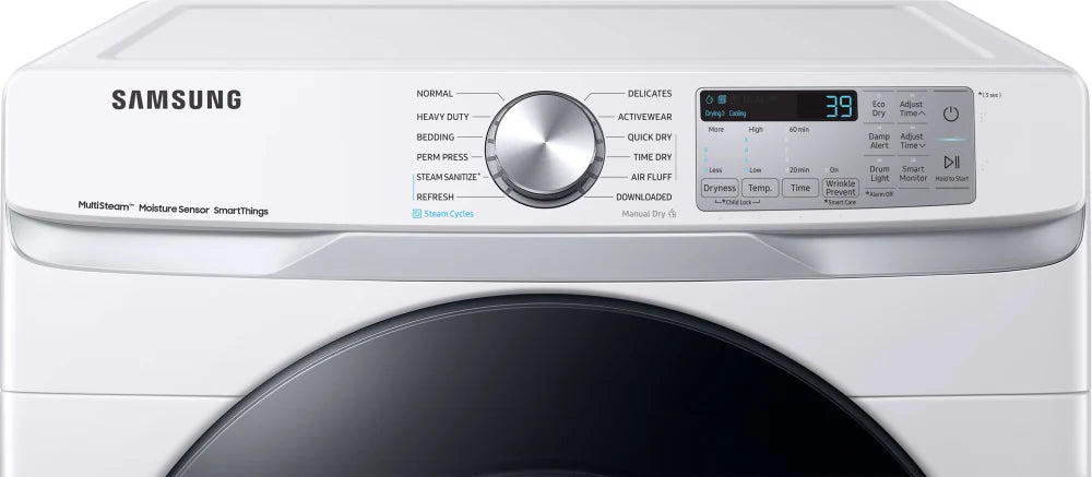 7.5 cu. ft. Smart Gas Dryer with Steam Sanitize+ in White
