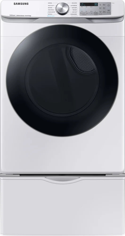 7.5 cu. ft. Smart Electric Dryer with Steam Sanitize+ in White