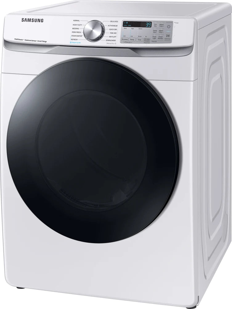 7.5 cu. ft. Smart Electric Dryer with Steam Sanitize+ in White