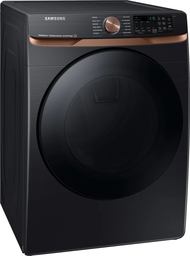 7.5 cu. ft. Smart Electric Dryer with Steam Sanitize+ and Sensor Dry in Brushed Black