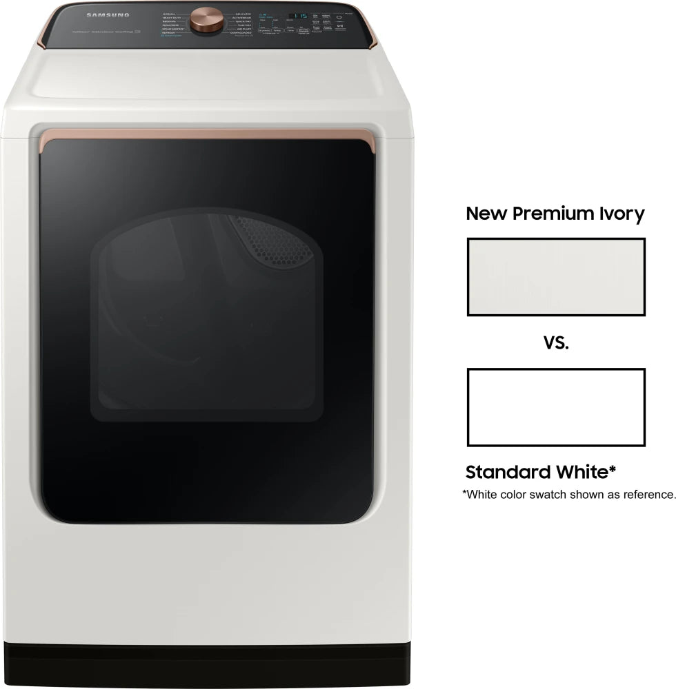 7.4 cu. ft. Smart Electric Dryer with Steam Sanitize+ in Ivory