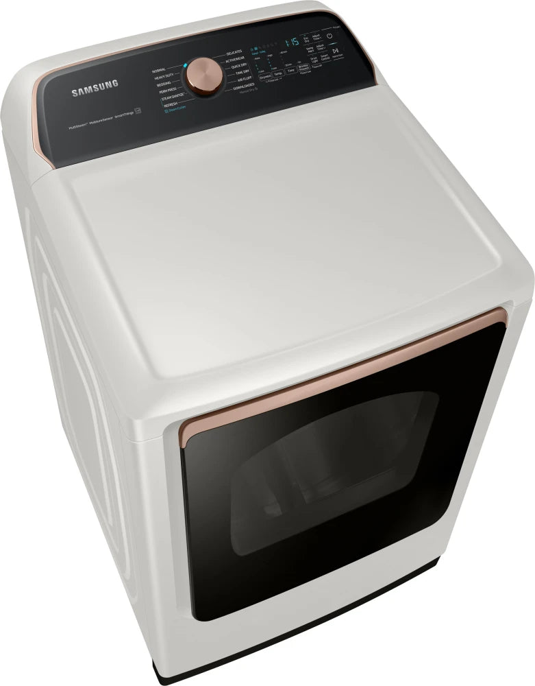 7.4 cu. ft. Smart Gas Dryer with Steam Sanitize+ in Ivory