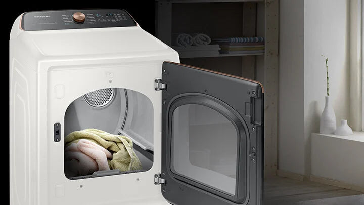 7.4 cu. ft. Smart Electric Dryer with Steam Sanitize+ in Ivory