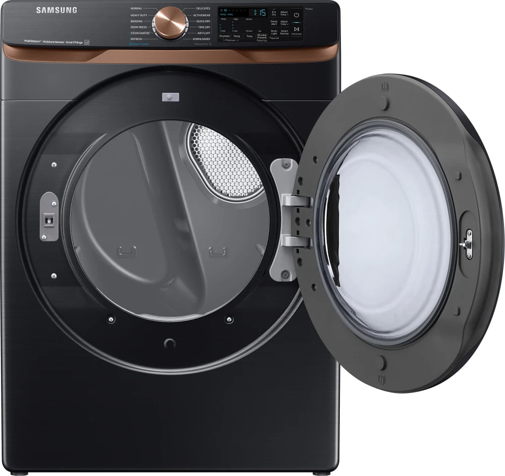 7.5 cu. ft. Smart Gas Dryer with Steam Sanitize+ and Sensor Dry in Brushed Black