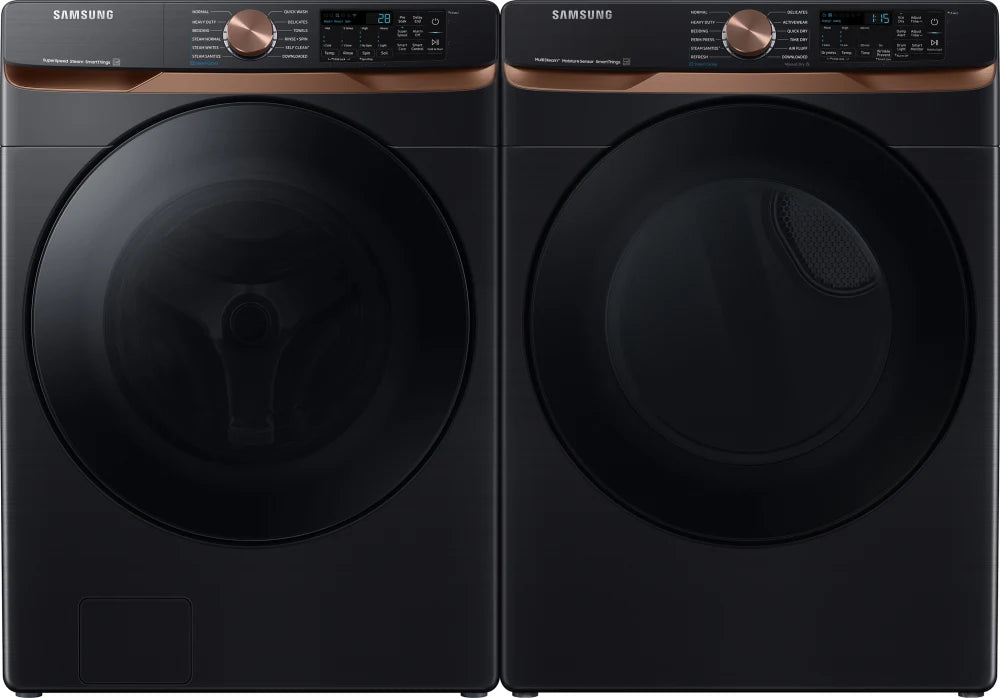 7.5 cu. ft. Smart Gas Dryer with Steam Sanitize+ and Sensor Dry in Brushed Black