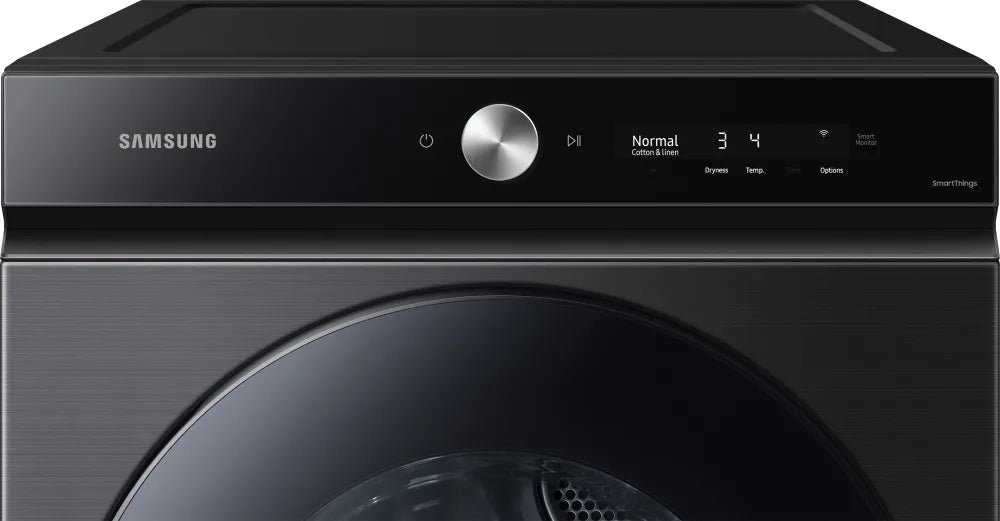 Bespoke 7.6 cu. ft. Ultra Capacity Electric Dryer with Super Speed Dry and AI Smart Dial in Brushed Black