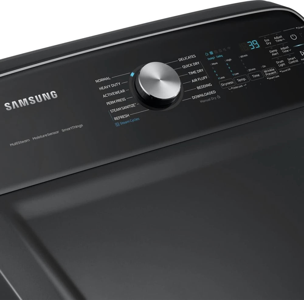 7.4 cu. ft. Smart Electric Dryer with Steam Sanitize+ in Brushed Black