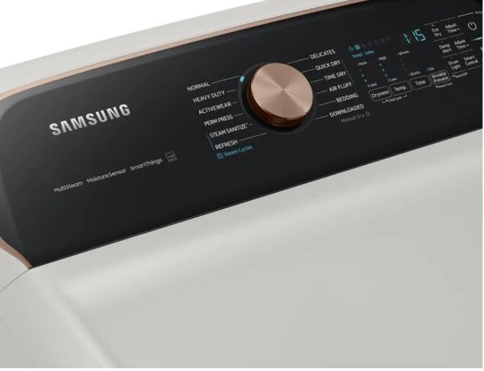 7.4 cu. ft. Smart Gas Dryer with Steam Sanitize+ in Ivory