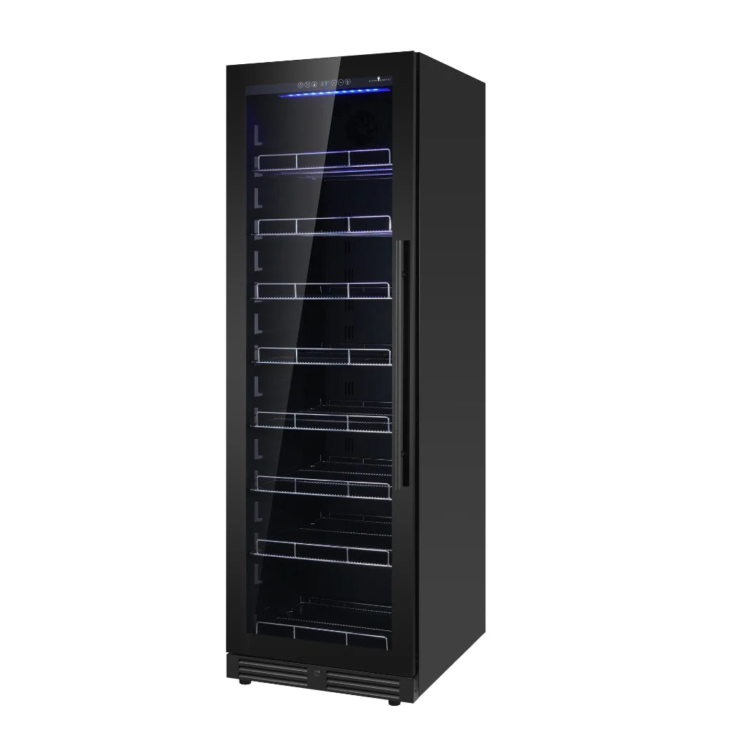 KingsBottle Large Beverage Refrigerator With Low-E Glass Door Beverage Fridge  KBU425BX-FG KBU425BX-SS