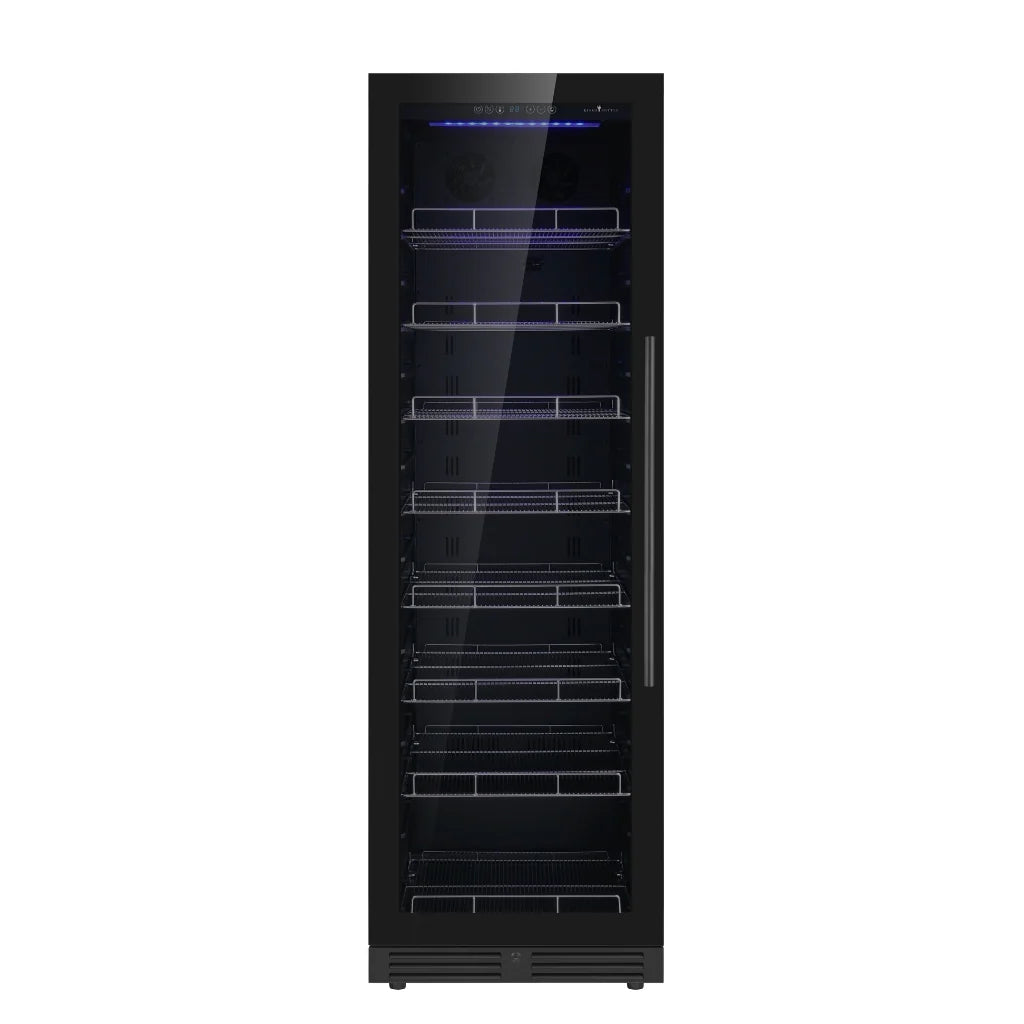 KingsBottle Large Beverage Refrigerator With Low-E Glass Door Beverage Fridge  KBU425BX-FG KBU425BX-SS