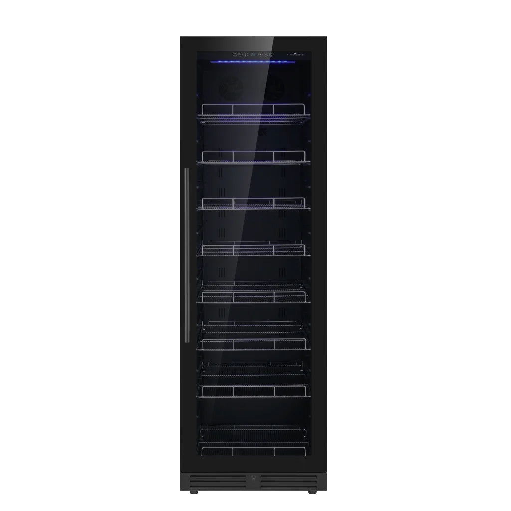 KingsBottle Large Beverage Refrigerator With Low-E Glass Door Beverage Fridge  KBU425BX-FG KBU425BX-SS