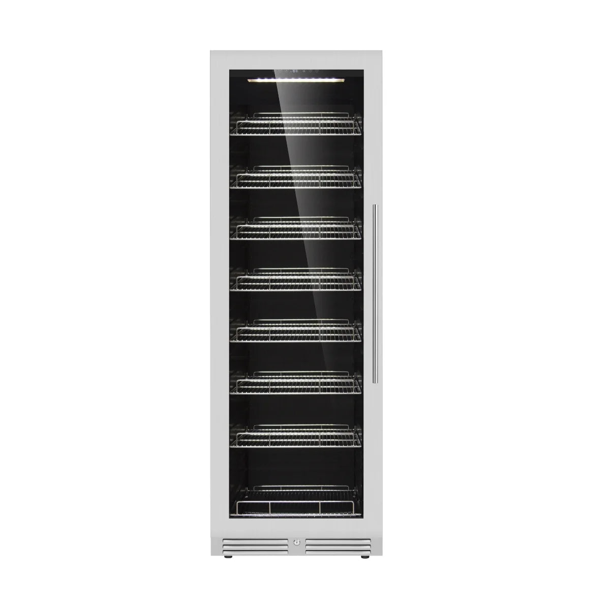 KingsBottle Large Beverage Refrigerator With Low-E Glass Door Beverage Fridge  KBU425BX-FG KBU425BX-SS