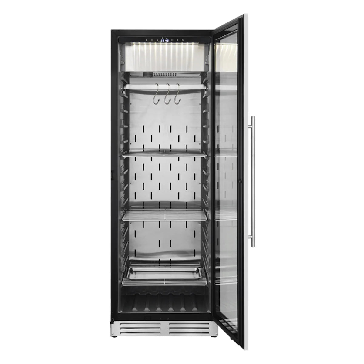 KingsBottle Glass Door Home and Commercial Upright Steak Ager Refrigerator KBU180SA-SS LHH  KBU180SA-SS RHH