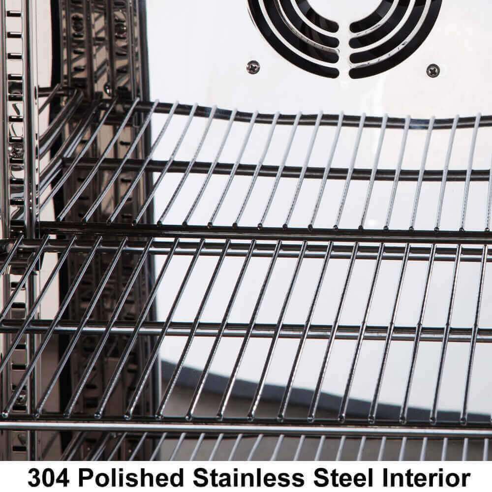 KingsBottle 53 Inch Heating Glass 3 Door Large Beverage Refrigerator Beverage Fridge KBU328M