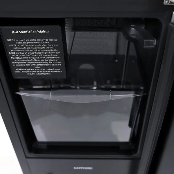 Sapphire Series 3 15" Indoor/Outdoor Premium Crescent Cube Ice Maker