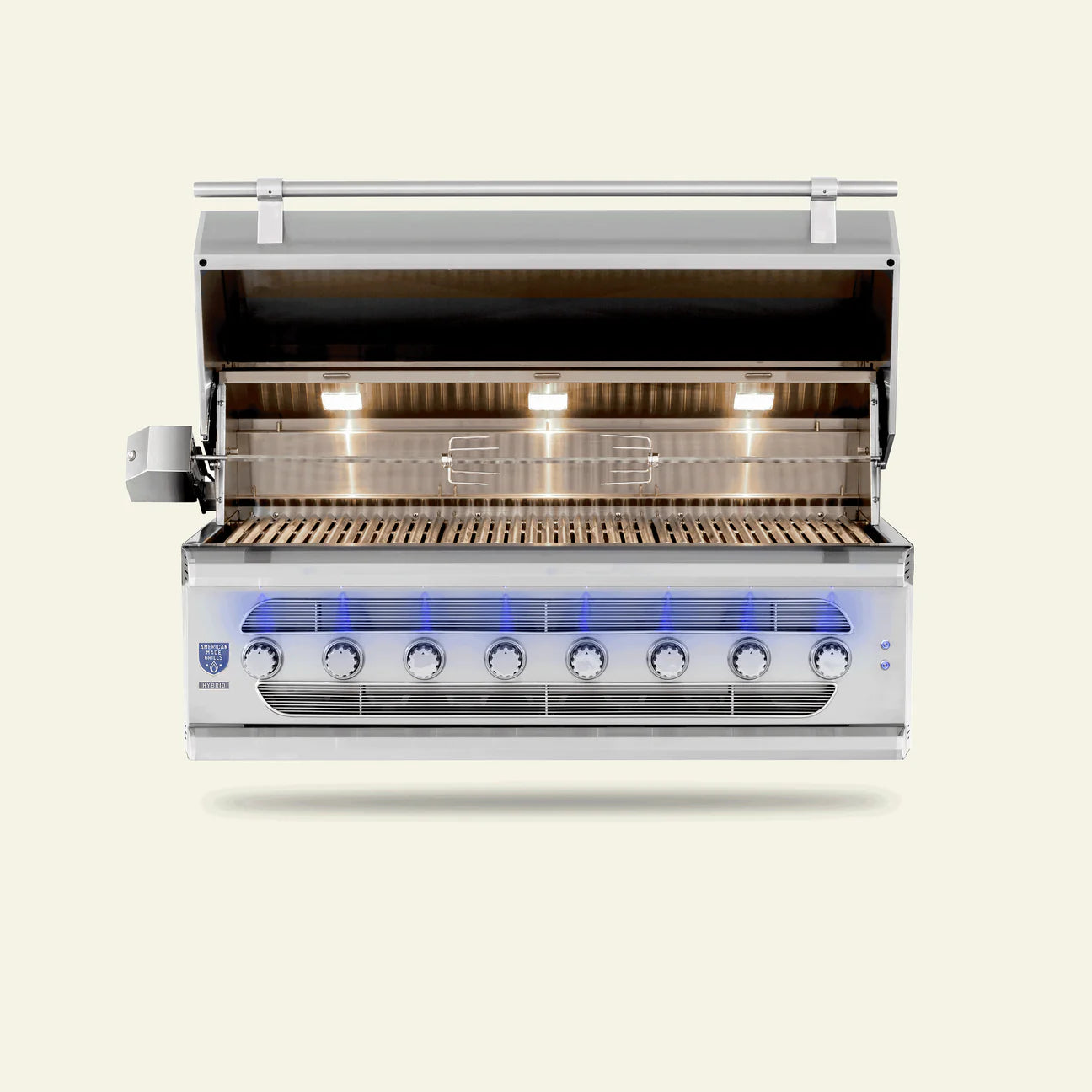 American Made Grills - Muscle - 54" - Natural Gas - Hybrid - Includes: Grill Cover, Drop-In Sear Burner, Rotisserie, Griddle Plate, Starter Kit, Care Kit