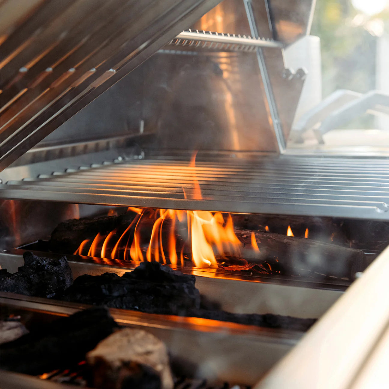 American Made Grills - Muscle - 54" - Natural Gas - Hybrid - Includes: Grill Cover, Drop-In Sear Burner, Rotisserie, Griddle Plate, Starter Kit, Care Kit