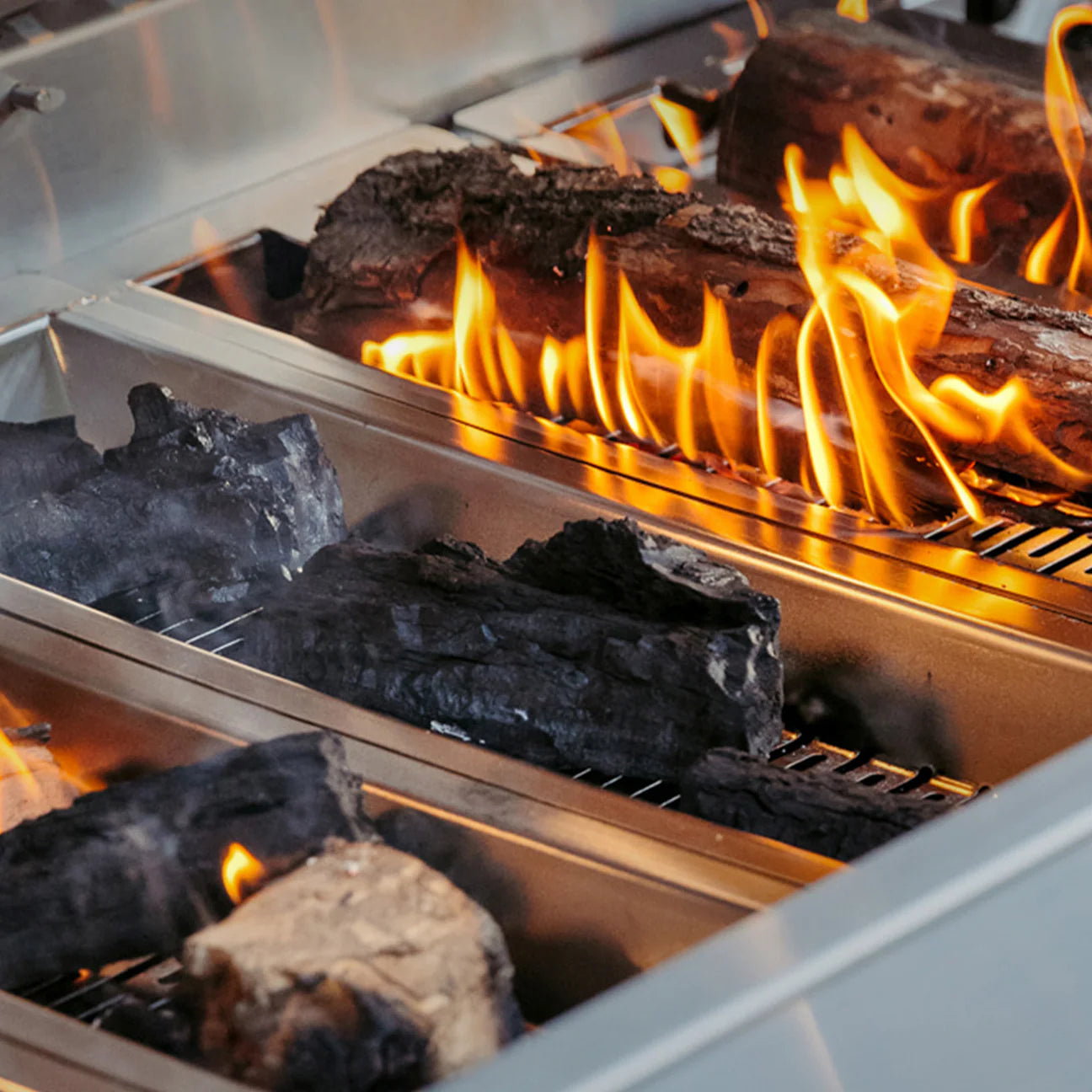 American Made Grills - Muscle - 54" - Natural Gas - Hybrid - Includes: Grill Cover, Drop-In Sear Burner, Rotisserie, Griddle Plate, Starter Kit, Care Kit