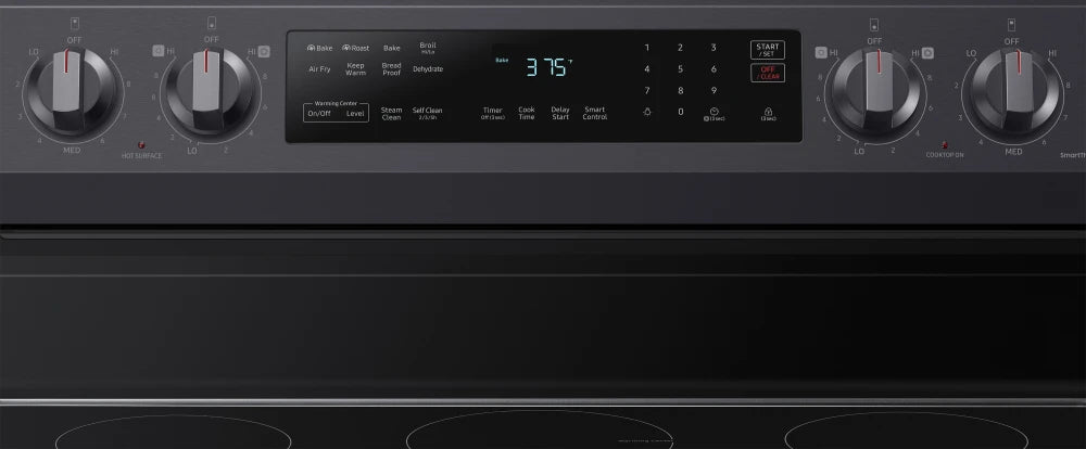 6.3 cu. ft. Smart Freestanding Electric Range with No-Preheat Air Fry & Convection in Black Stainless Steel