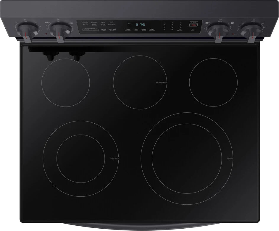6.3 cu. ft. Smart Freestanding Electric Range with No-Preheat Air Fry & Convection in Black Stainless Steel