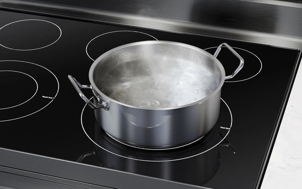 6.3 cu. ft. Smart Freestanding Electric Range with No-Preheat Air Fry & Convection in Black Stainless Steel