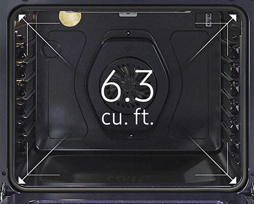 6.3 cu. ft. Smart Freestanding Electric Range with No-Preheat Air Fry & Convection in Black Stainless Steel