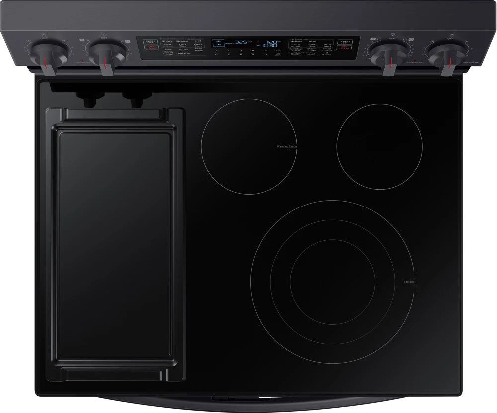 6.3 cu. ft. Smart Freestanding Electric Range with Flex Duo™, No-Preheat Air Fry & Griddle in Black Stainless Steel