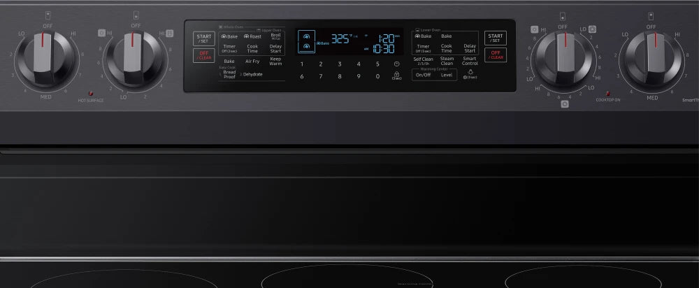 6.3 cu. ft. Smart Freestanding Electric Range with Flex Duo™, No-Preheat Air Fry & Griddle in Black Stainless Steel