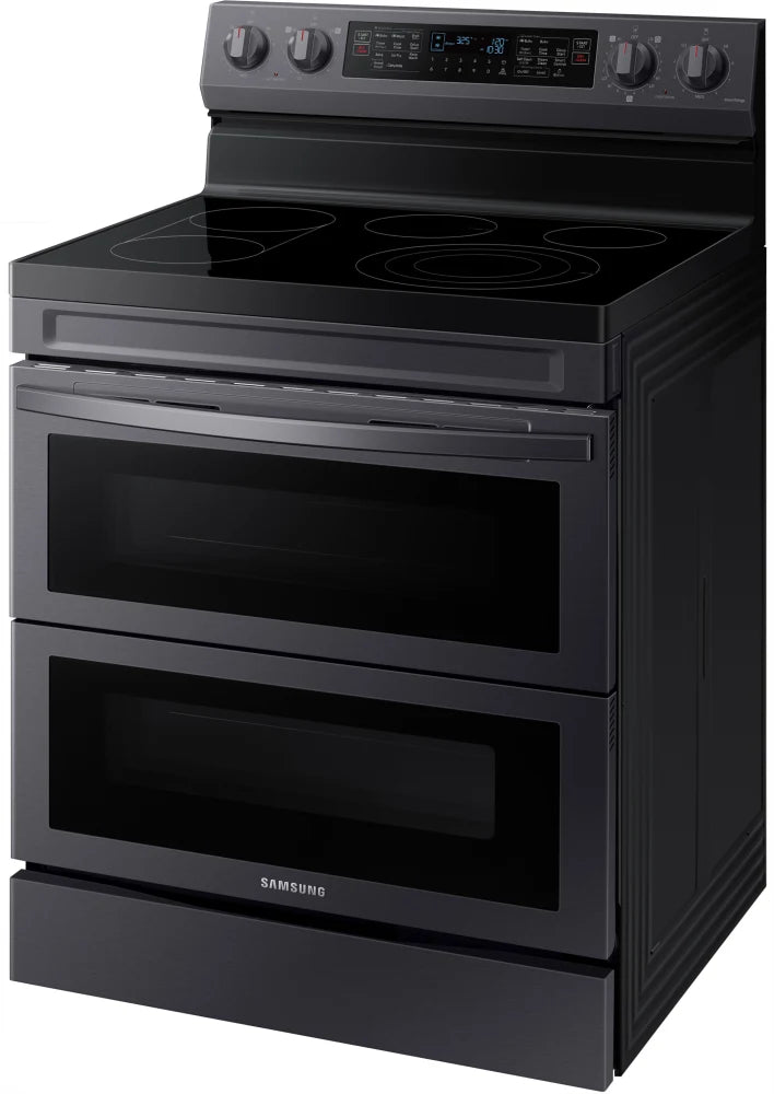 6.3 cu. ft. Smart Freestanding Electric Range with Flex Duo™, No-Preheat Air Fry & Griddle in Black Stainless Steel