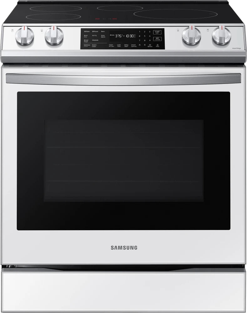 6.3 cu. ft. Smart Rapid Heat Induction Slide-in Range with Air Fry & Convection+ in Black Stainless Steel