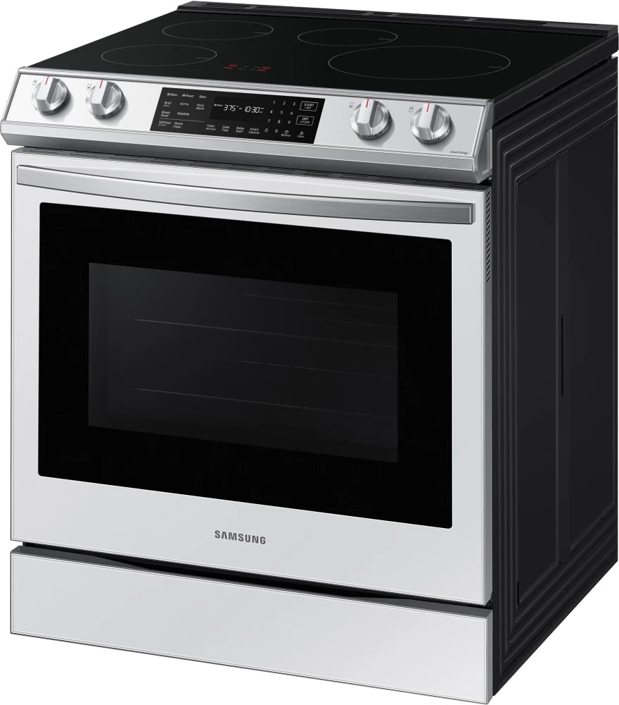 6.3 cu. ft. Smart Rapid Heat Induction Slide-in Range with Air Fry & Convection+ in Black Stainless Steel