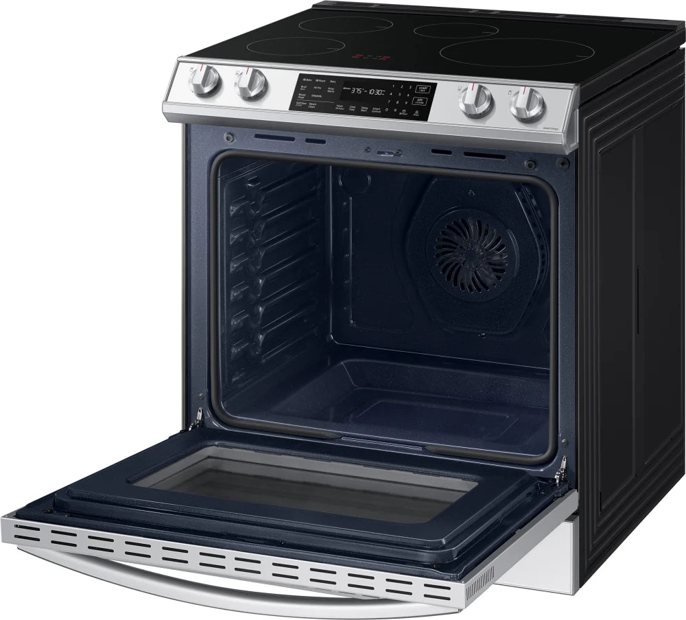 6.3 cu. ft. Smart Rapid Heat Induction Slide-in Range with Air Fry & Convection+ in Black Stainless Steel