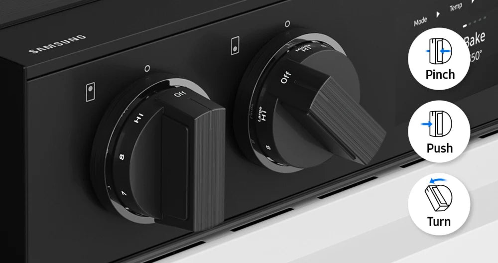 Bespoke 6.3 cu. ft. Smart Slide-In Electric Range with Air Sous Vide & Air Fry in White Glass