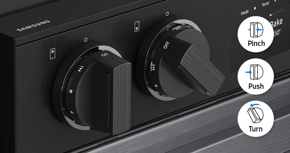 Bespoke 6.3 cu. ft. Smart Slide-In Electric Range with Air Sous Vide & Air Fry in Matte Black Steel