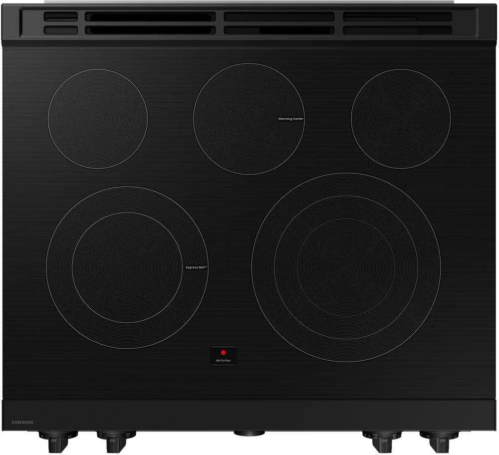 Bespoke 6.3 cu. ft. Smart Slide-In Electric Range with Air Sous Vide & Air Fry in Matte Black Steel
