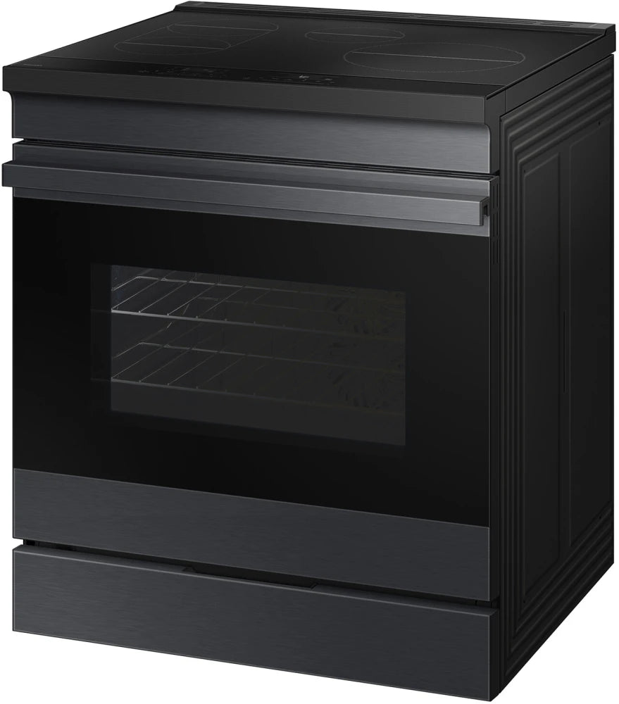 Bespoke 6.3 cu. ft. Smart Slide-In Induction Range with Ambient Edge Lighting™ & Air Sous Vide in White Glass
