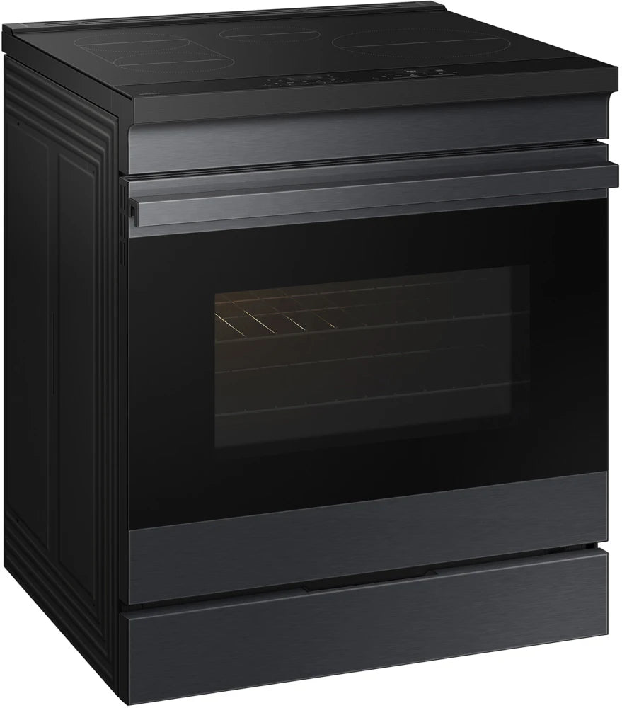 Bespoke 6.3 cu. ft. Smart Slide-In Induction Range with Ambient Edge Lighting™ & Air Sous Vide in White Glass