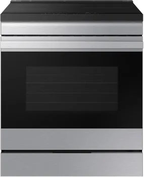 Bespoke 6.3 cu. ft. Smart Slide-In Induction Range with Ambient Edge Lighting™ & Air Sous Vide in White Glass
