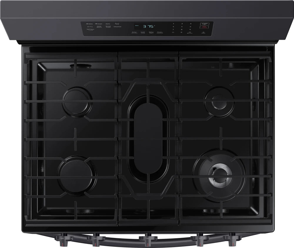 6.0 cu. ft. Smart Freestanding Gas Range with No-Preheat Air Fry & Convection in Black Stainless Steel