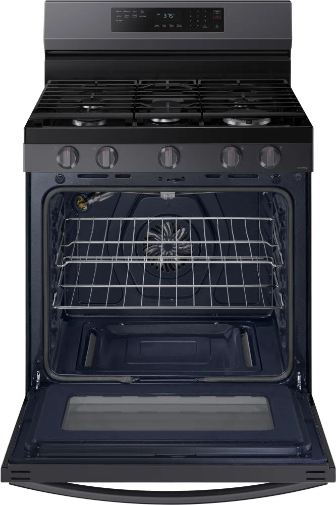 6.0 cu. ft. Smart Freestanding Gas Range with No-Preheat Air Fry & Convection in Black Stainless Steel