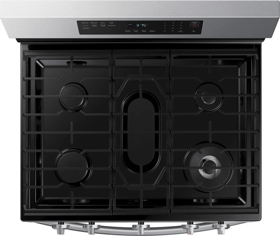 6.0 cu. ft. Smart Freestanding Gas Range with No-Preheat Air Fry & Convection in Black Stainless Steel
