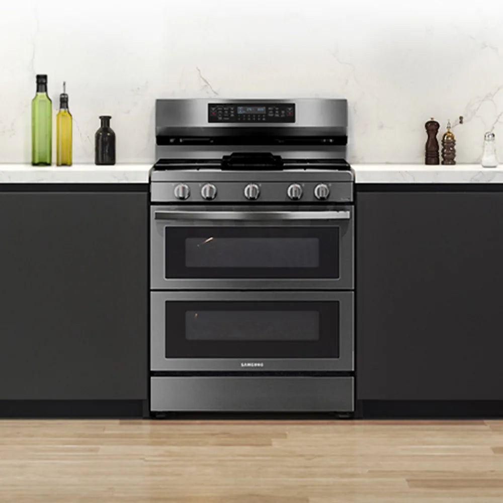 6.0 cu. ft. Smart Freestanding Gas Range with Flex Duo™ & Air Fry in Black Stainless Steel