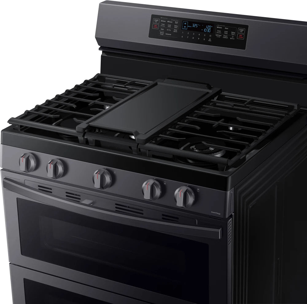6.0 cu. ft. Smart Freestanding Gas Range with Flex Duo™ & Air Fry in Black Stainless Steel