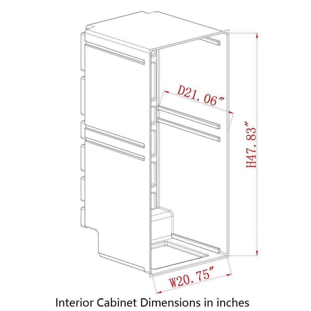 KingsBottle 56" Tall Beverage Fridge Center Freestanding Beverage Fridge   KBU100BX-SS LHH KBU100BX-SS RHH